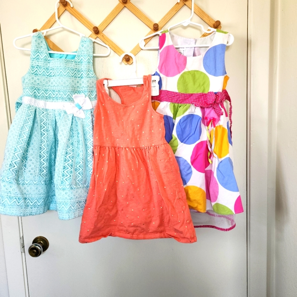 Gymboree Girls 4t spring sleeveless dress lot used good condition.